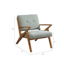 Lounge Chair With Tufted Upholstery And Solid Frame by HouseOfZazla