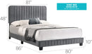 Channel Tufted Bed by Unique Piece Furniture