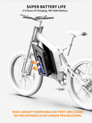 26" 1500W Electric Bike Fat Tire P7 48V 20AH Removable Lithium Battery for Adults S17-1500W