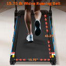 Incline Treadmill For Running & Walking, Hydraulic System Auto Folding With Type C & USB Charge For Android, 10Mph, Bluetooth Speaker - Black