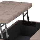 Harrison - Upholstered Coffee Table Storage Ottoman by Unique Piece Furniture