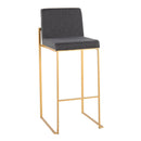 Fuji - Contemporary Design High Back Barstool by HouseOfZazla