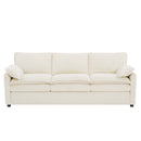 Modern 3 Seater Sofa With Side Storage Pockets For Living Room by HouseOfZazla