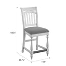 Slat Back Barstools (Set of 2) - Gray by HouseOfZazla