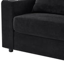Modern Style Armchair Chaise Lounge Sofa Couch With Movable Storage Ottoman, USB Ports, Cup Holders, Phone Holder, Side Pockets by HouseOfZazla