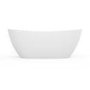 73 Inch Artificial Stone Solid Surface Freestanding Bathroom Bathtub
