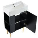 Bathroom Vanity, Combo Cabinet, Bathroom Storage Cabinet, Single Ceramic Sink by HouseOfZazla