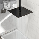 16" Square Rainfall Shower Head Fixed Wall Mount With Full Body Coverage & Self Cleaning Silicone Nozzles