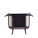 Versailles - Accent Armchair With Rattan Frame - Cream by HouseOfZazla