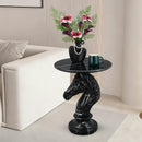 Horse Head Accent Table Animal Statue End Table by HouseOfZazla