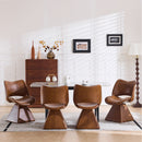 Modern Swivel Dining Chair With High Back by HouseOfZazla