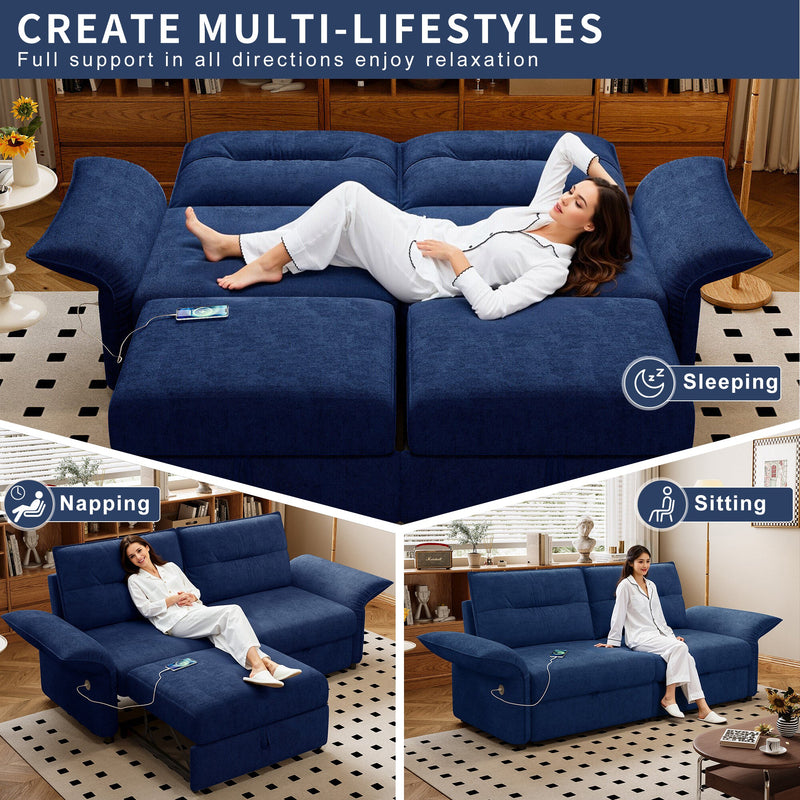 Multi-Functional 85-Inch Convertible Sofa Bed, photo 6 of 10