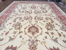 9' X 12' One-Of-A-Kind William Pak Peshawar Hand-knotted Wool Rug Nice