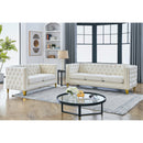 3-seater + 2-seater Combination sofa.BEIGE VELVET