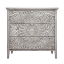3 Drawer Cabinet, American Furniture, Suitable For Bedroom, Living Room - Light Gray by HouseOfZazla