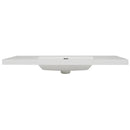 Vanity Top With 3 Faucet Holes, Rectangular Basin For Bathroom - White