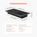 Floor Registers 4 x 10 Inch 12-Pack Iron Floor Vents for HVAC Vent Grilles by HouseOfZazla
