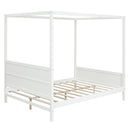 Canopy Platform Bed With Headboard And Footboard, Slat Support Leg by HouseOfZazla