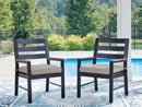 East Beach - Arm Chair With Cushion (Set of 2) - Blue by Unique Piece Furniture