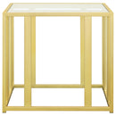 Adri 2-piece Coffee and End Table Set Matte Brass