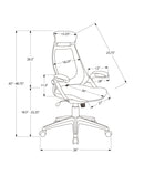 Office Chair, Adjustable Height, Swivel, Ergonomic, Armrests, Contemporary & Modern by HouseOfZazla