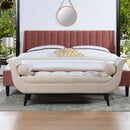 Alma - Tufted Flared Arm Entryway Bench by HouseOfZazla