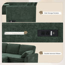 Convertible U-Shaped Sectional Sofa Bed With Reversible Chaise by HouseOfZazla