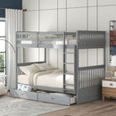 Bunk Bed With Ladders And 2 Storage Drawers by Unique Piece Furniture
