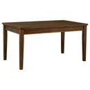 Atwood 5-piece Rectangular Wood Dining Set Warm Brown