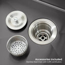 Stainless Steel Kitchen Sink, 23"x19" Single Bowl, Undermount Handmade Sink by HouseOfZazla