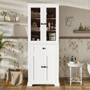 Bathroom Storage Cabinet, Adjustable Shelves & Drawer, Freestanding Tower by Unique Piece Furniture