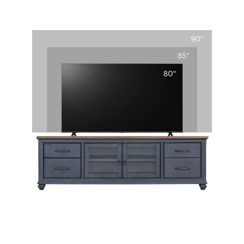 TV Stand For TVs Up To 90" - Blue, photo 2 of 7