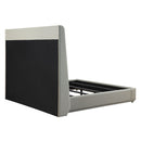 Jamonica - Eastern King Bed - Beige & Dark Brown by Unique Piece Furniture