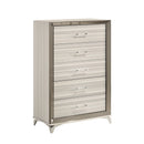 Star - 5 Pieces Bedroom Set Modern Design With LED by Unique Piece Furniture