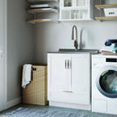 Reed - Deluxe Laundry Cabinet With Pull-Out Faucet And Stainless Steel Sink by Unique Piece Furniture