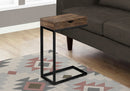 Accent Table, C-Shaped, Modern - Brown by HouseOfZazla