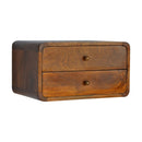 Curved Wall Mounted Bedside Nightstand by HouseOfZazla