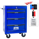 Rolling Metal Tool Chest With Drawers, Steel Storage Cabinet With Ball Bearing Slides by HouseOfZazla