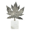 Aluminum Leaf Sculpture with Marble Base by HouseOfZazla
