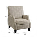 Hoffman - Push Back Recliner - Beige Multi by HouseOfZazla