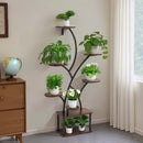 Plant Stand Indoor with Grow Lights - 62 in Tall 8-Tier Lighted Shelf