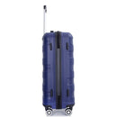 Hardshell Suitcase Spinner Wheels PP Luggage Sets Lightweight Durable Suitcase with TSA Lock,3-Piece Set (20/24/28), Navy
