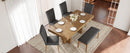 TOPMAX Farmhouse Extendable Wood Dining Table Set for 6 by HouseOfZazla