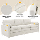 Cozy Upholstered 3 Seater Sofa Cushion For Living Room