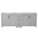 Double Sink Bathroom Vanity With Quartz Countertop by HouseOfZazla