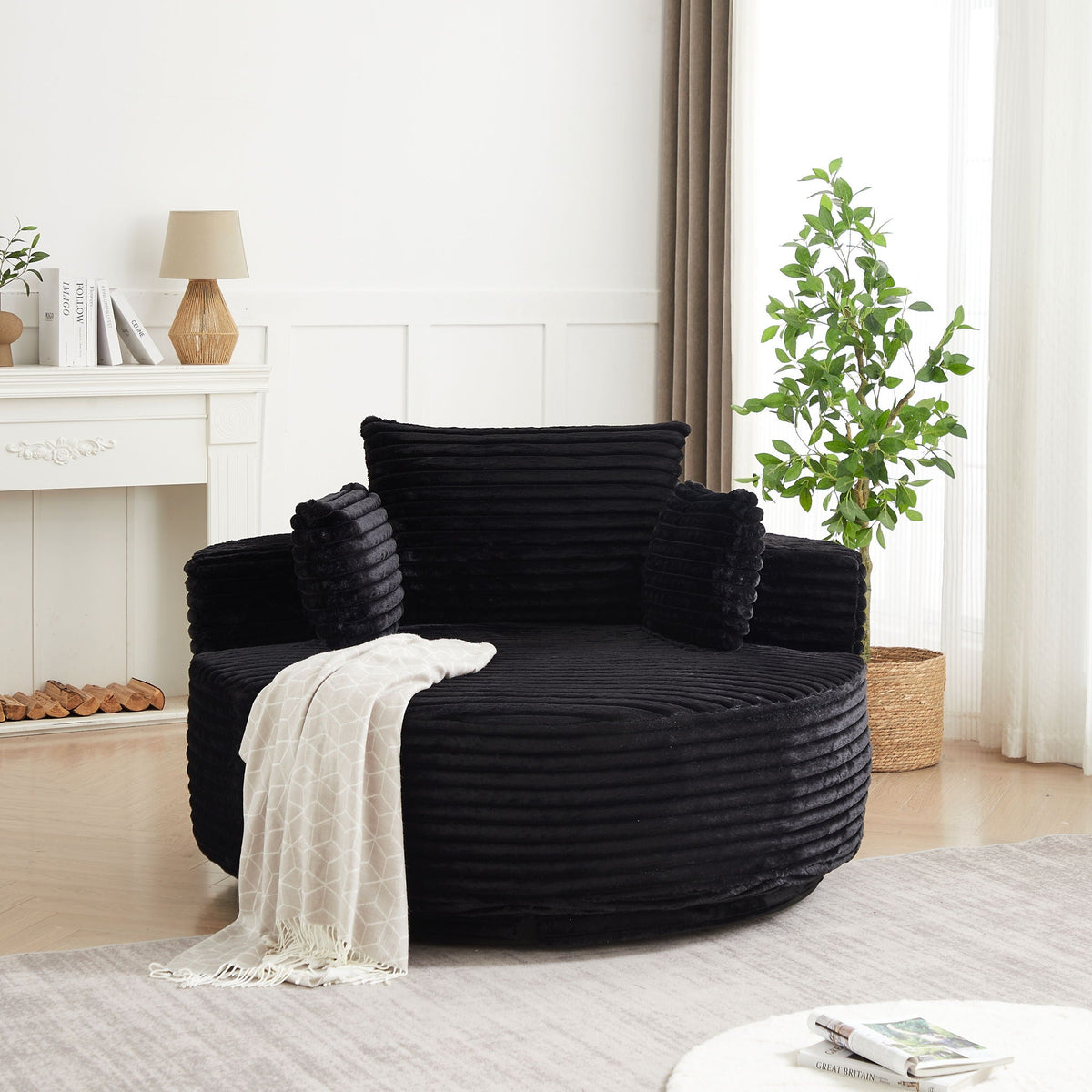 Swivel Chair With 360° Rotation For Living Room, photo 20 of 40