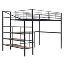 Loft Bed With Desk And Lateral Storage Ladder by Unique Piece Furniture