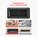 Floor Registers 4 x 10 Inch 12-Pack Iron Floor Vents for HVAC Vent Grilles by HouseOfZazla