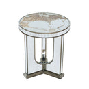 Round Table With Elegant Foral Design And Mirrored by HouseOfZazla