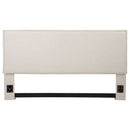 Izzy Upholstered King Panel Headboard Sand